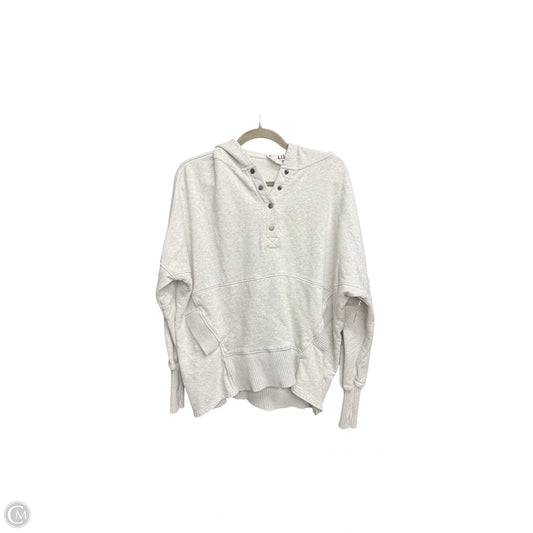 Sweatshirt Hoodie By Bucketlist In Grey, Size: L