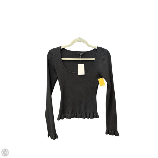 Top Long Sleeve By Blu Pepper In Black, Size: L