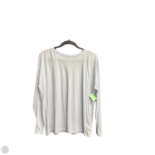 Athletic Top Long Sleeve Crewneck By Athleta In Blue, Size: L