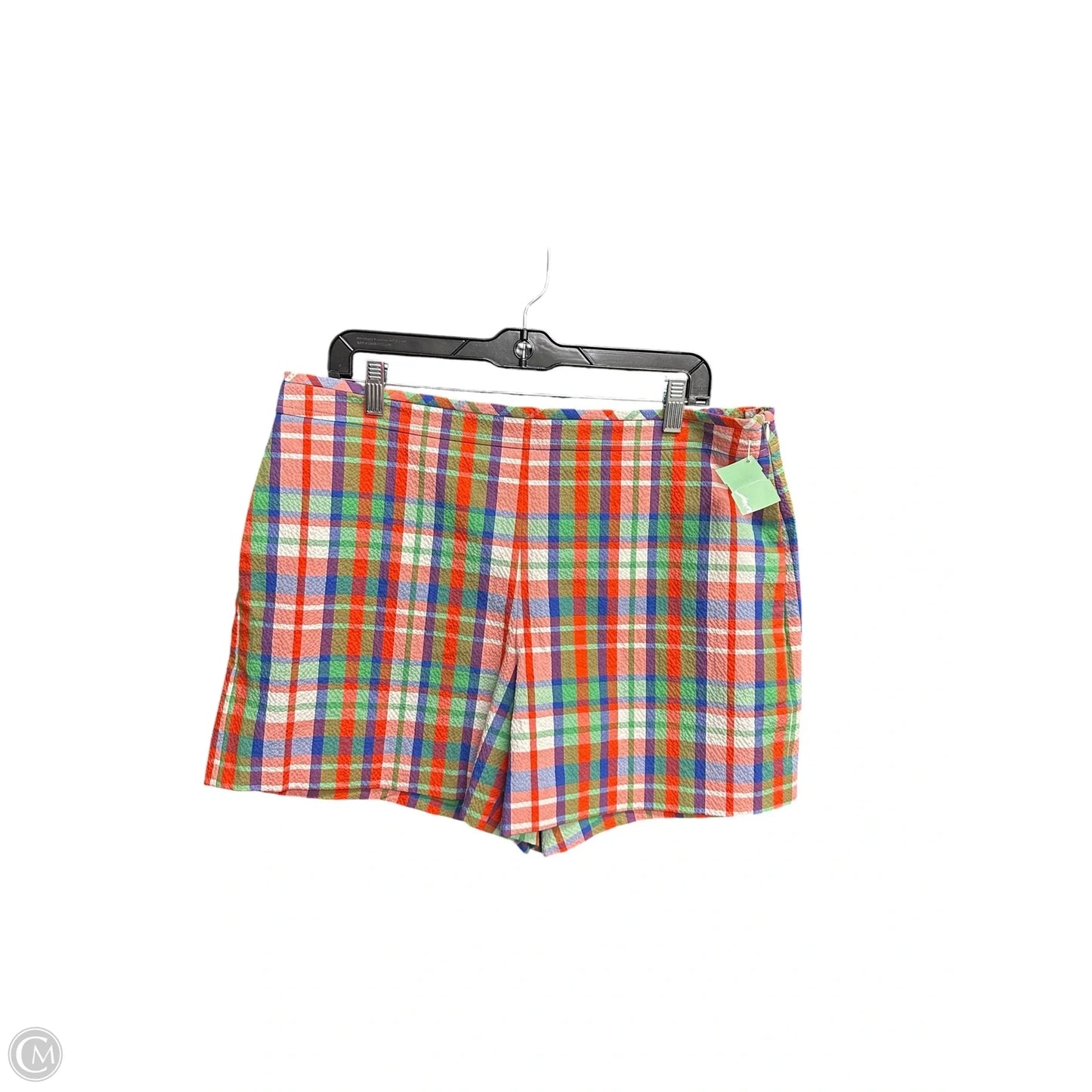 Shorts Designer By Kate Spade In Checkered Pattern, Size: 16