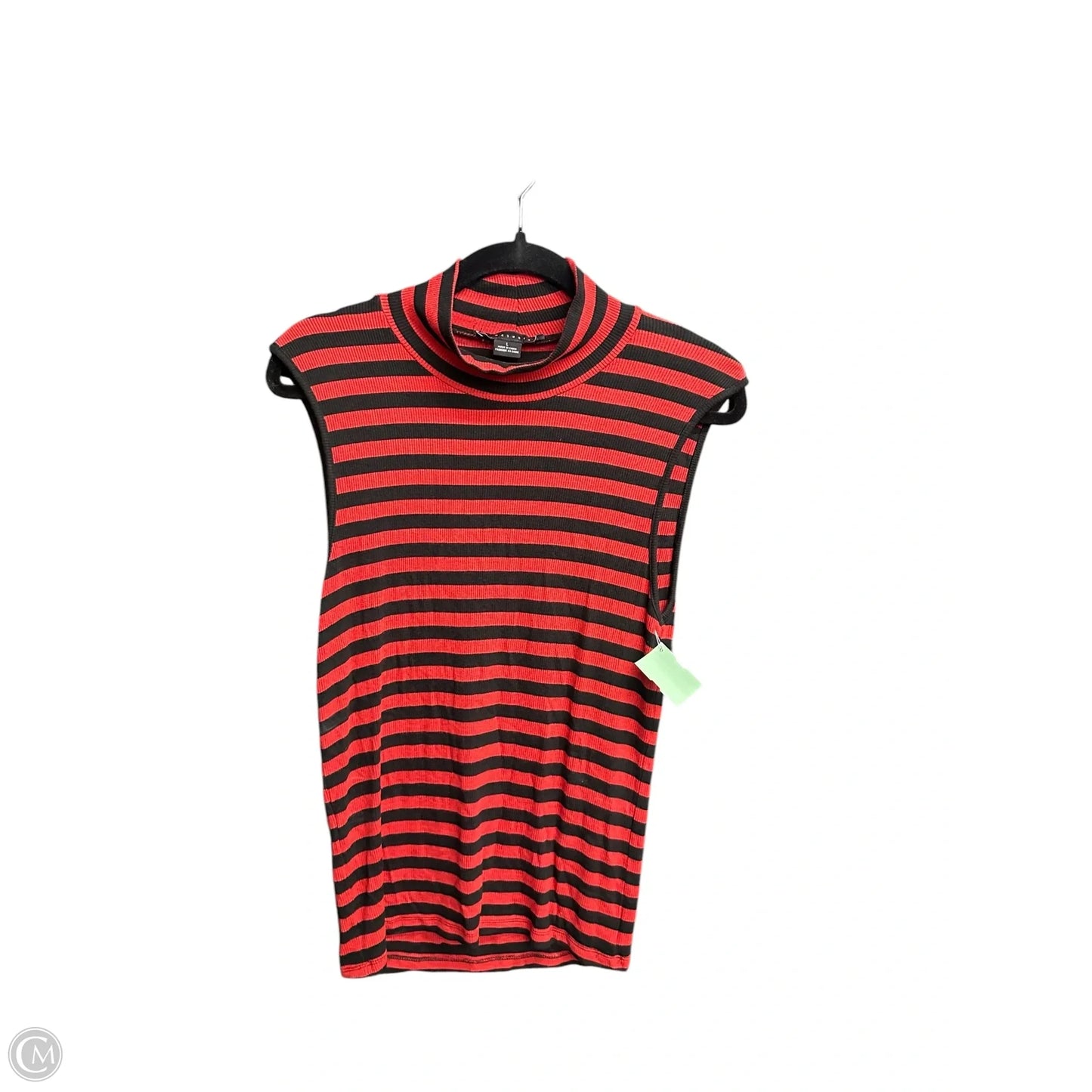 Top Sleeveless By Sanctuary In Striped Pattern, Size: L