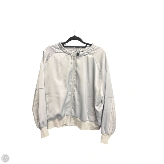 Athletic Jacket By Adidas In Grey, Size: Xl