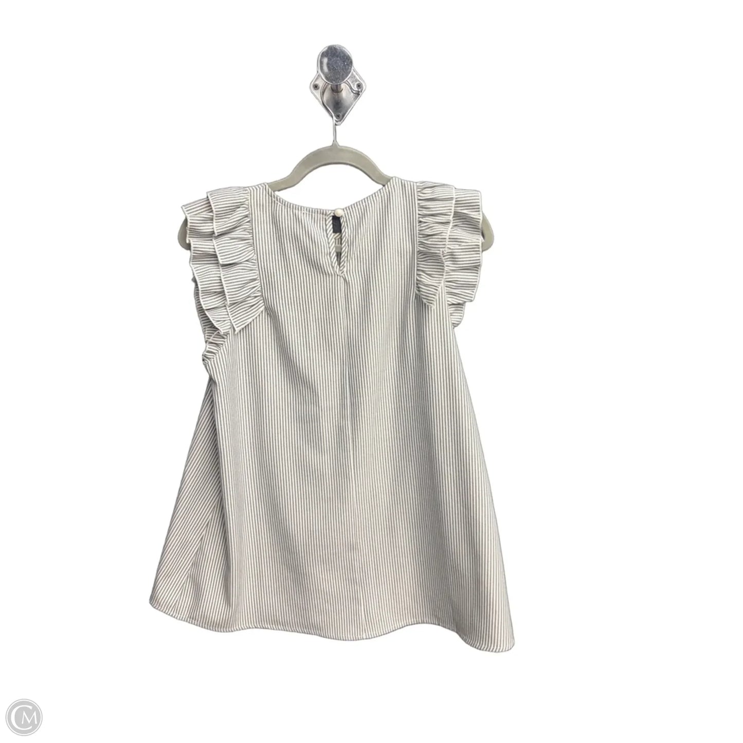 Top Sleeveless By Hailey & Co In Striped Pattern, Size: S