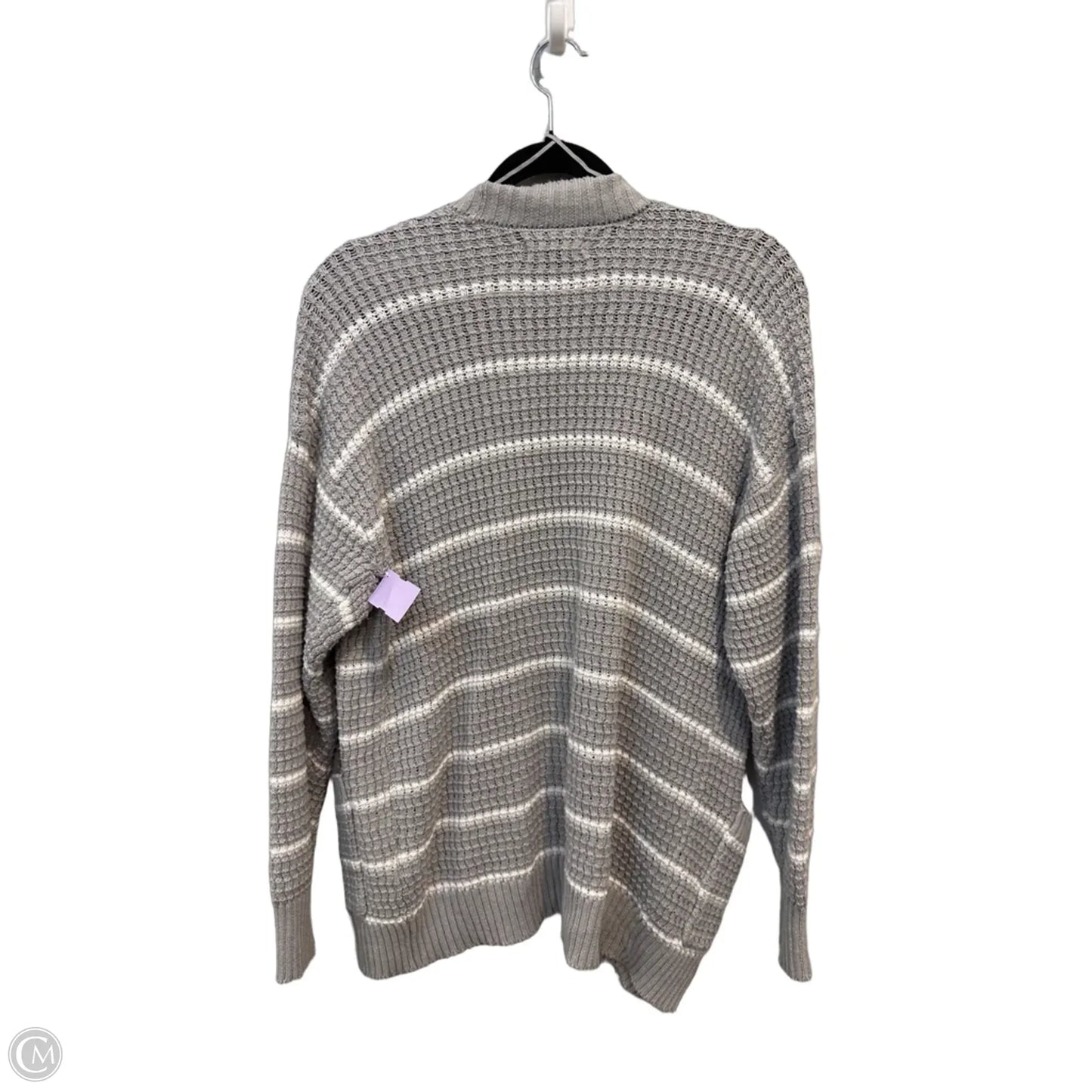 Sweater Cardigan By American Eagle In Grey, Size: M