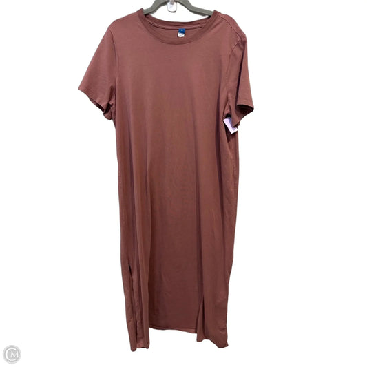 Dress Casual Maxi By Old Navy In Brown, Size: Xl