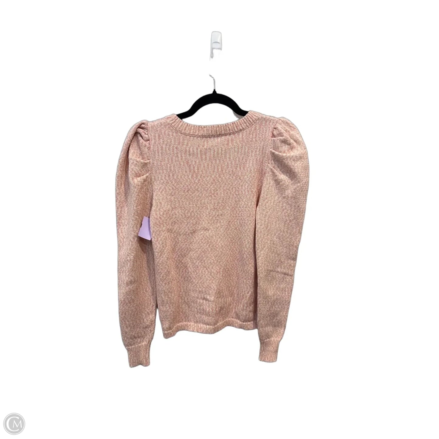 Top Long Sleeve By Fate In Cream & Pink, Size: S