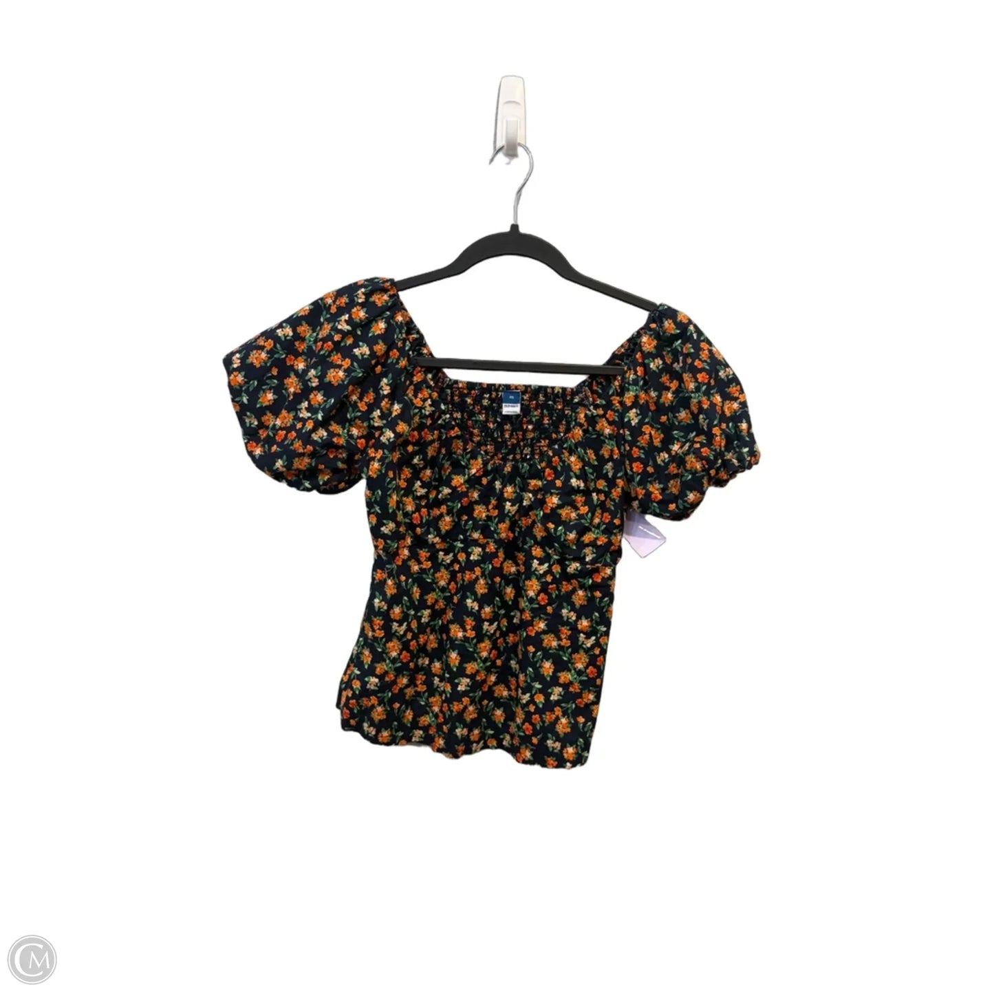Top Short Sleeve By Old Navy In Floral Print, Size: Xs