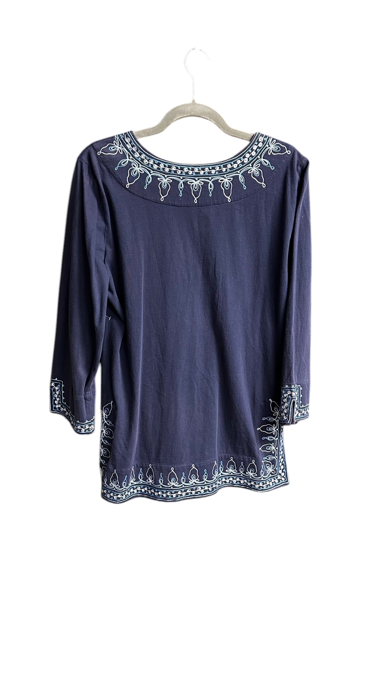 Top Long Sleeve By Lilly Pulitzer In Navy, Size: M