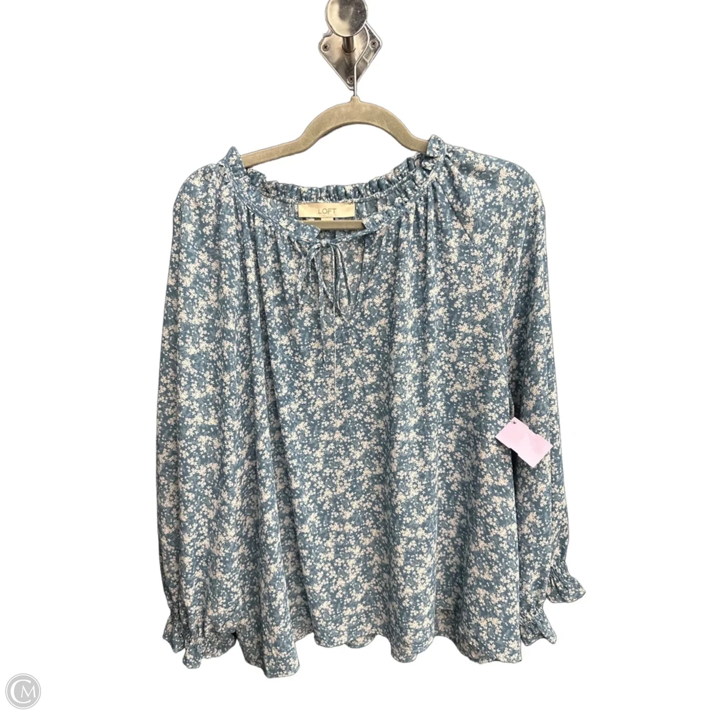 Top Long Sleeve By Loft In Blue, Size: Xl