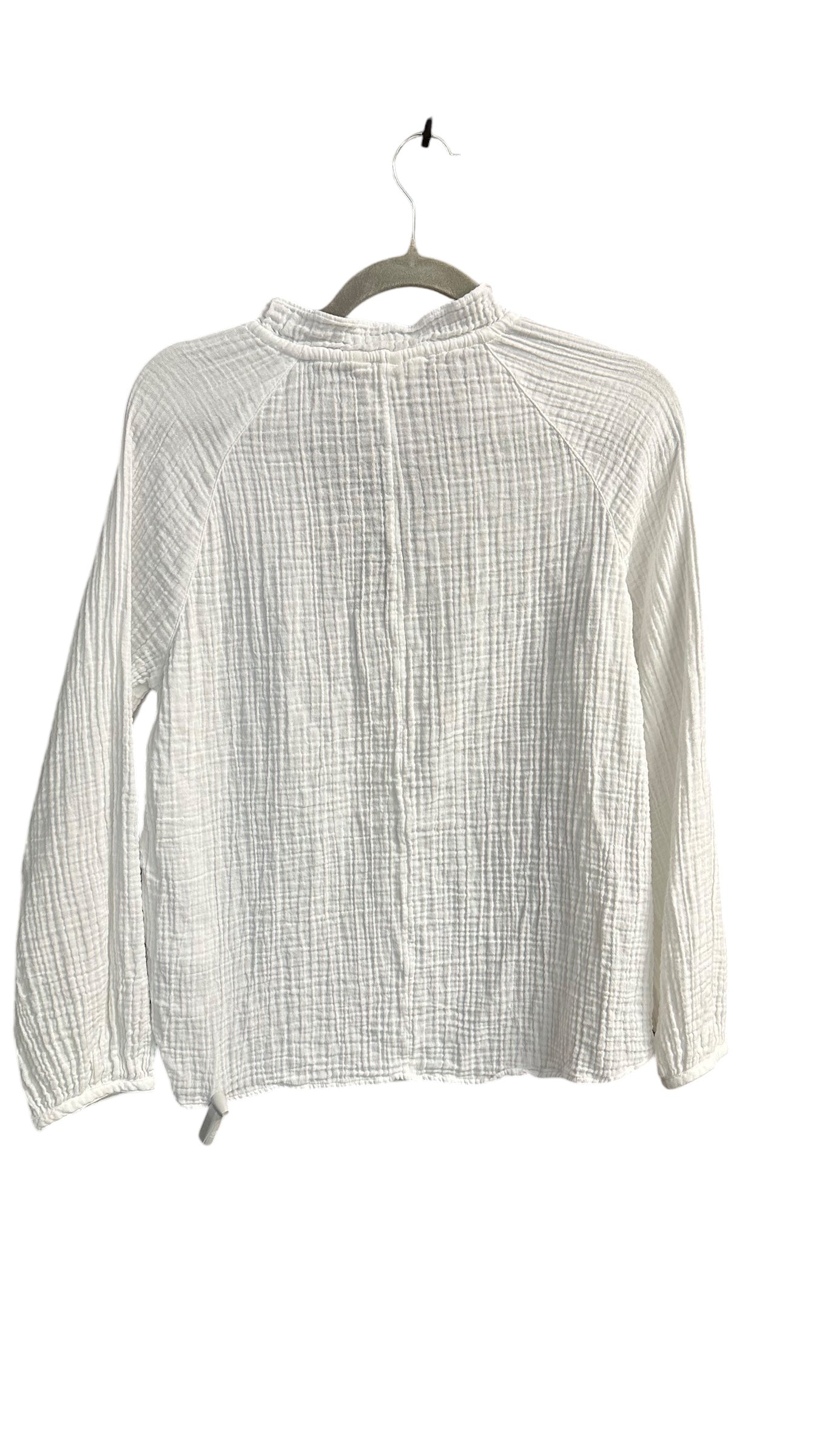 Top Long Sleeve By H&m In White, Size: Xs