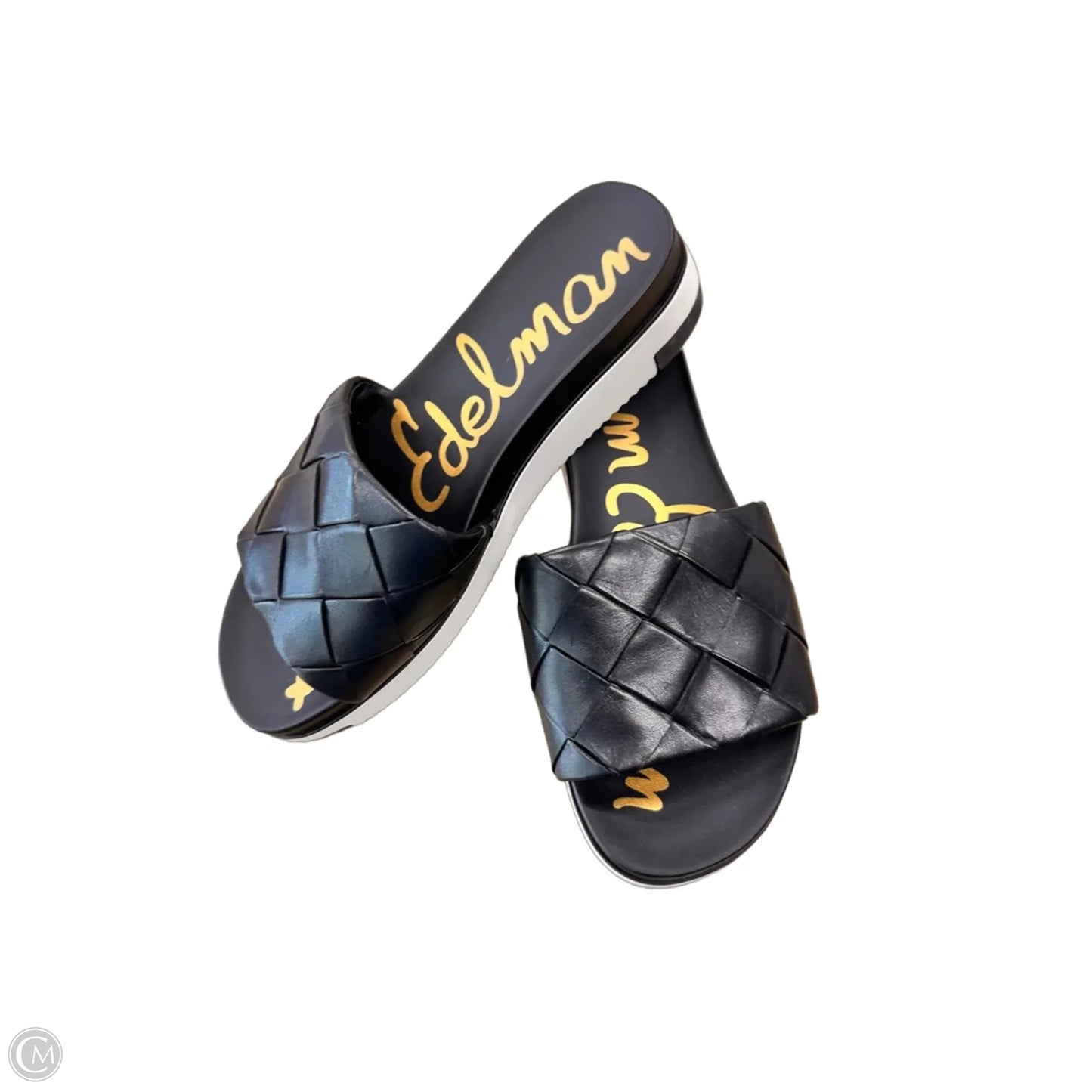 Sandals Flats By Sam Edelman In Black & White, Size: 8