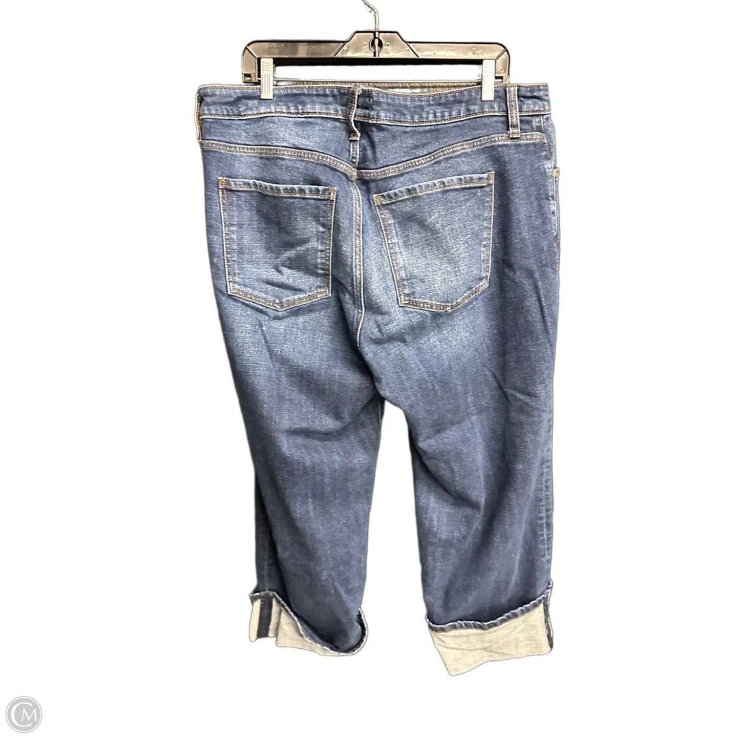 Jeans Wide Leg By Kut In Blue Denim, Size: 16