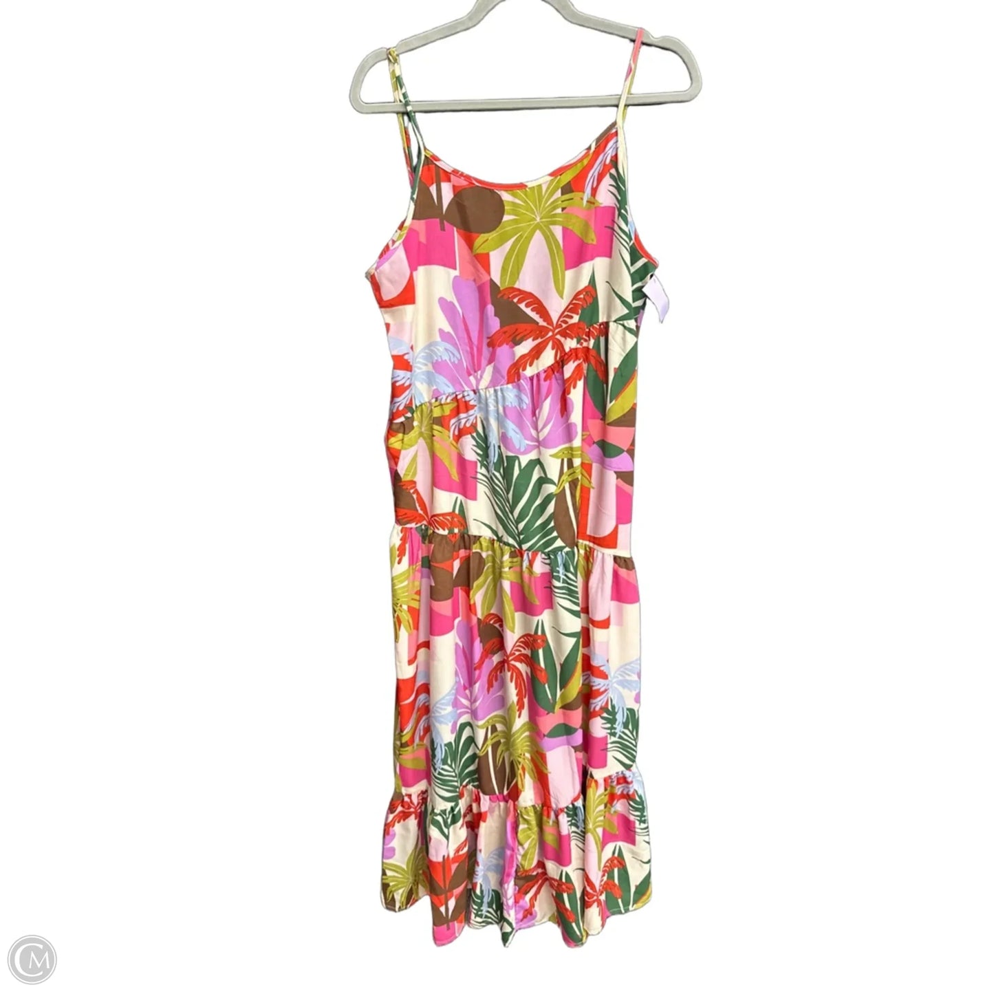 Dress Casual Maxi By Clothes Mentor In Tropical Print, Size: Xl