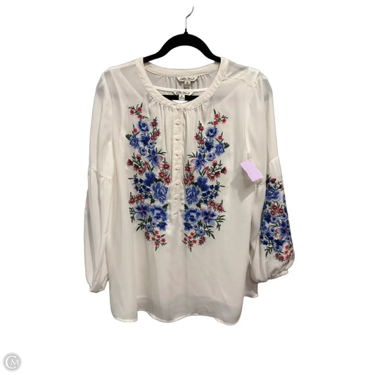 Top Long Sleeve By The Pioneer Woman In White, Size: M