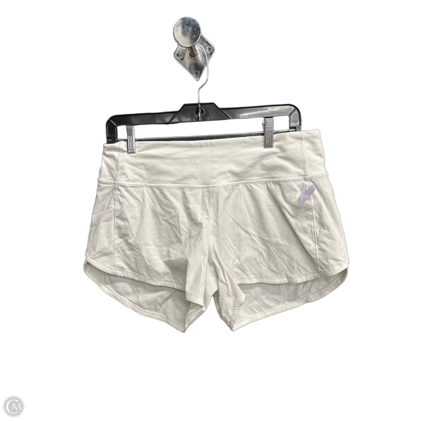 Athletic Shorts By Lululemon In White, Size: M