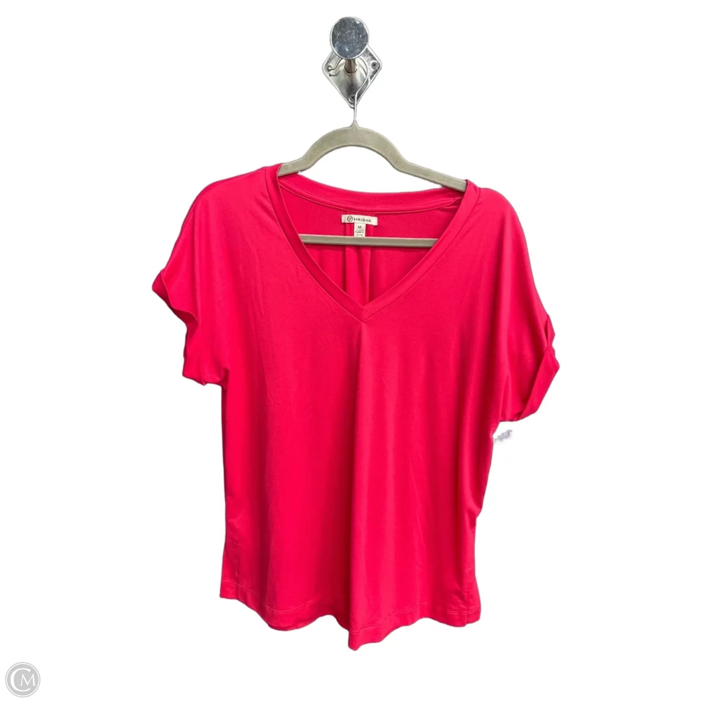 Top Short Sleeve Basic By Versona In Pink, Size: M