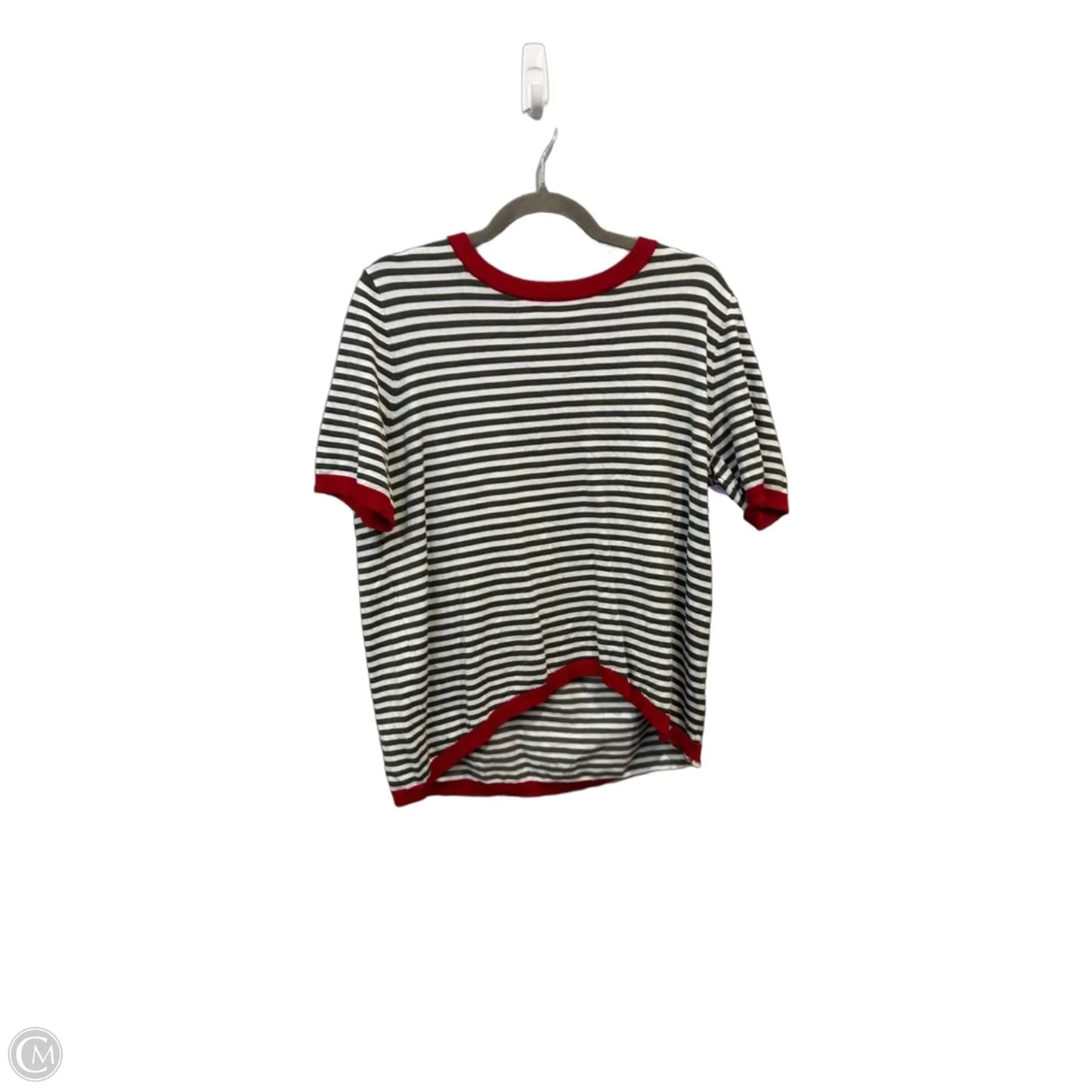 Top Short Sleeve By Dokotoo In Striped Pattern, Size: L