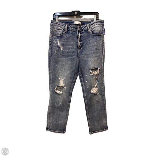 Jeans Straight By Vervet In Blue Denim, Size: 10