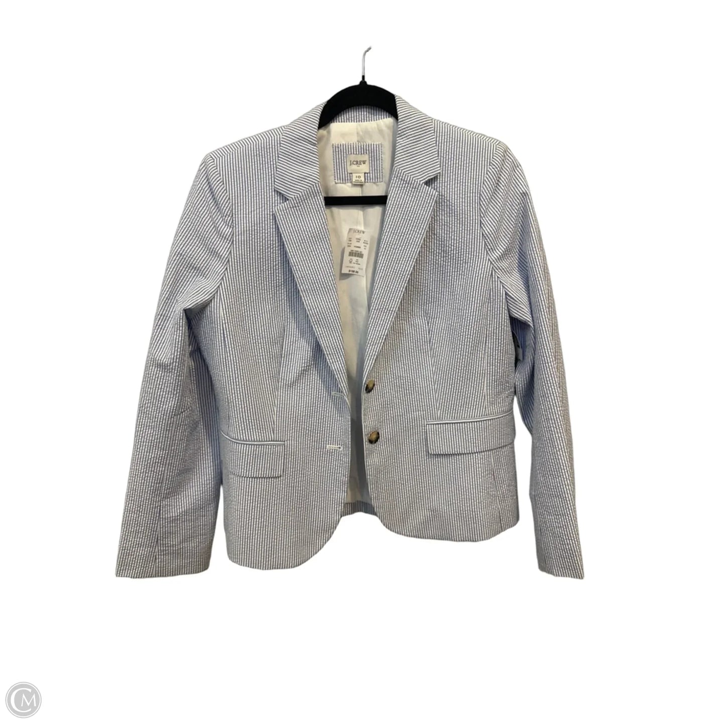 Blazer By J. Crew In Blue & White, Size: M