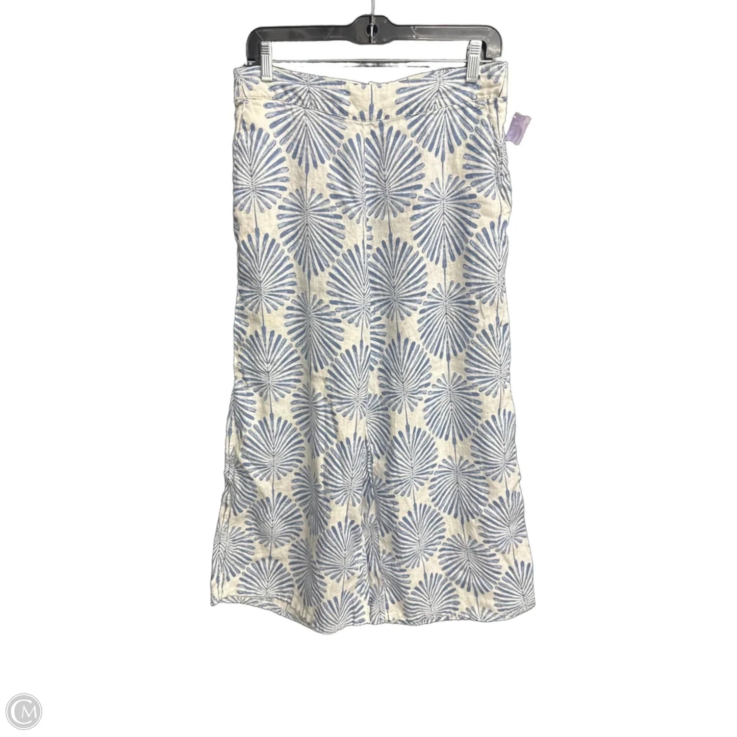 Pants Linen By Joie In Blue & White, Size: 12
