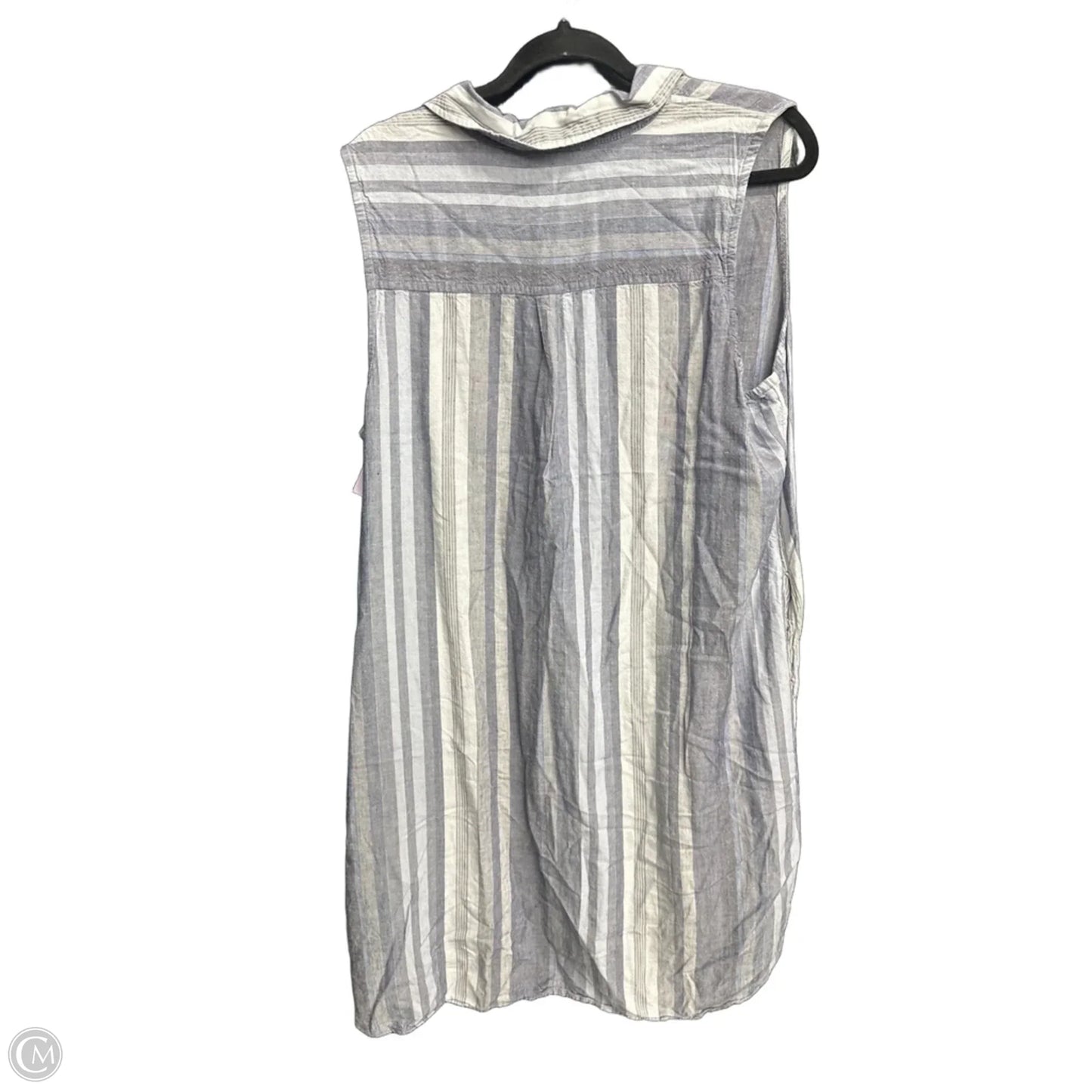 Dress Casual Midi By Beachlunchlounge In Blue & Grey, Size: Xl
