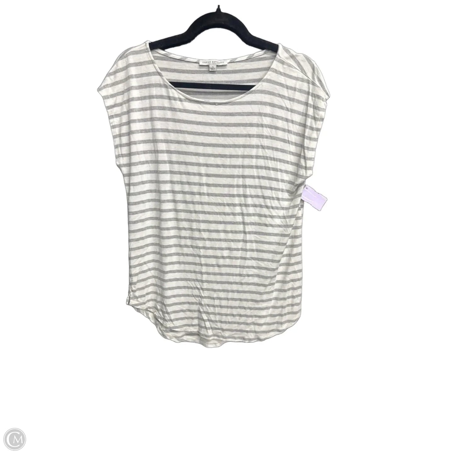 Top Sleeveless By Green Envelope In Striped Pattern, Size: L