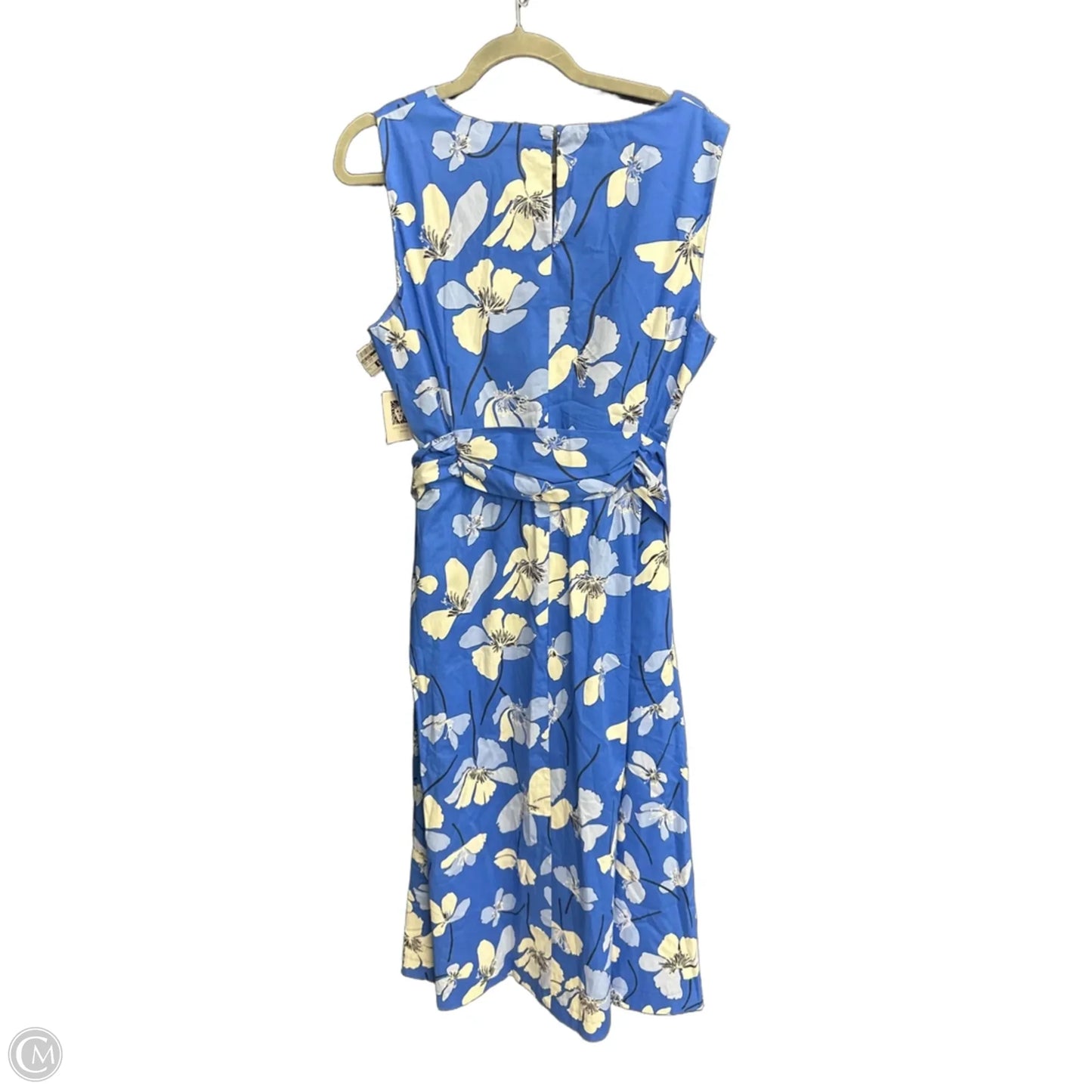 Dress Casual Maxi By Anne Klein In Blue & White, Size: L