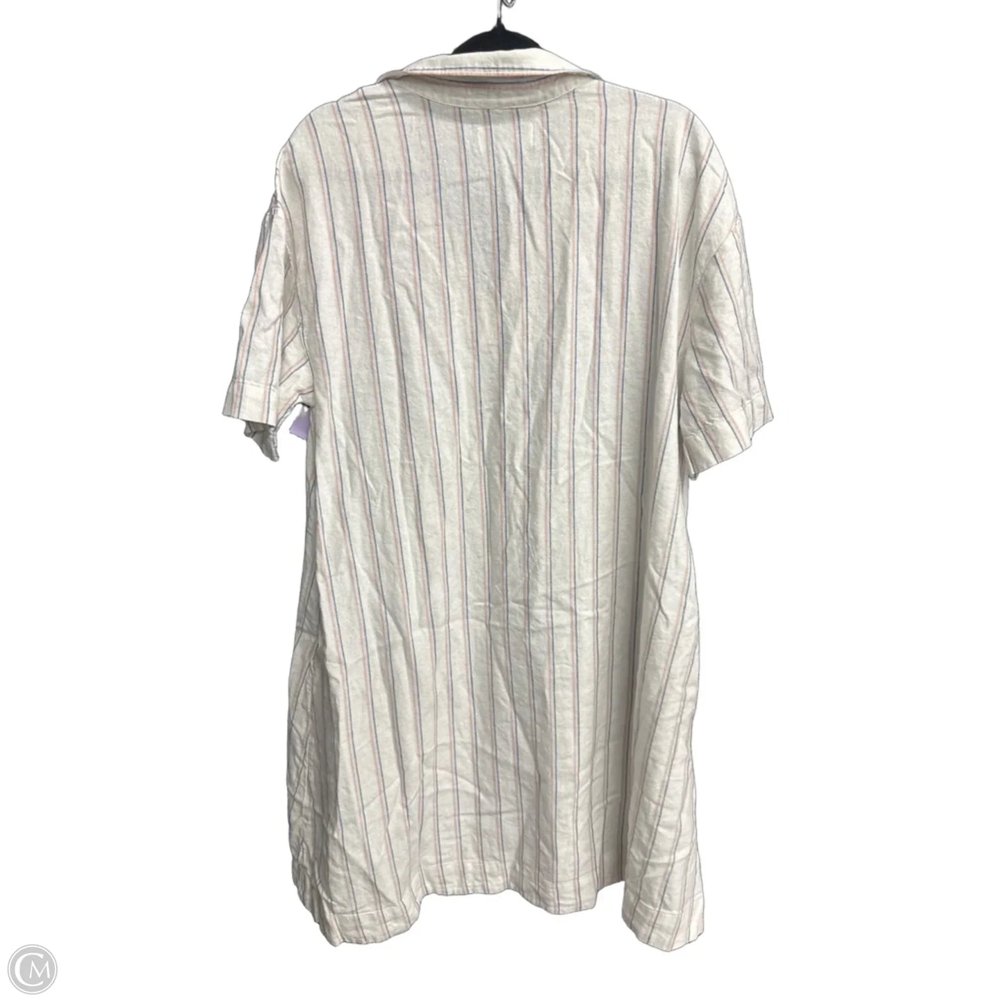 Dress Casual Midi By Nordstrom In Striped Pattern, Size: L