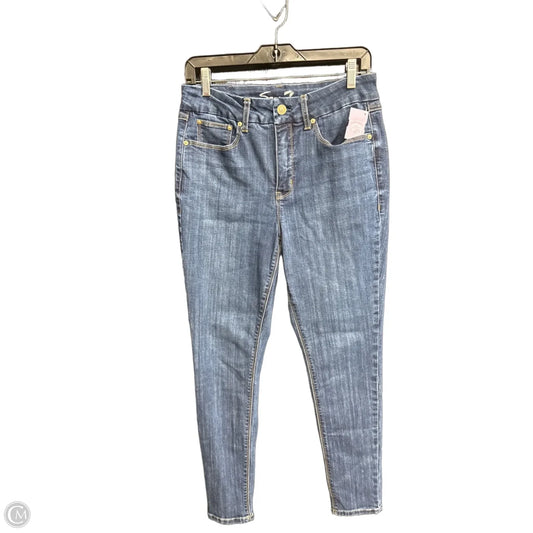 Jeans Straight By Seven 7 In Blue Denim, Size: 10