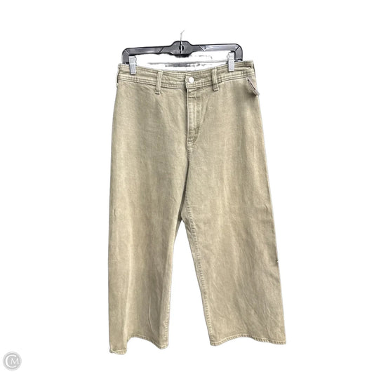Jeans Wide Leg By Universal Thread In Green Denim, Size: 10