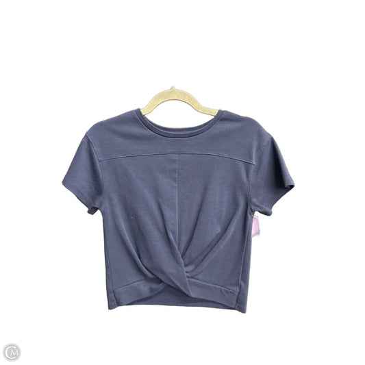 Top Short Sleeve By Habitual In Navy, Size: S