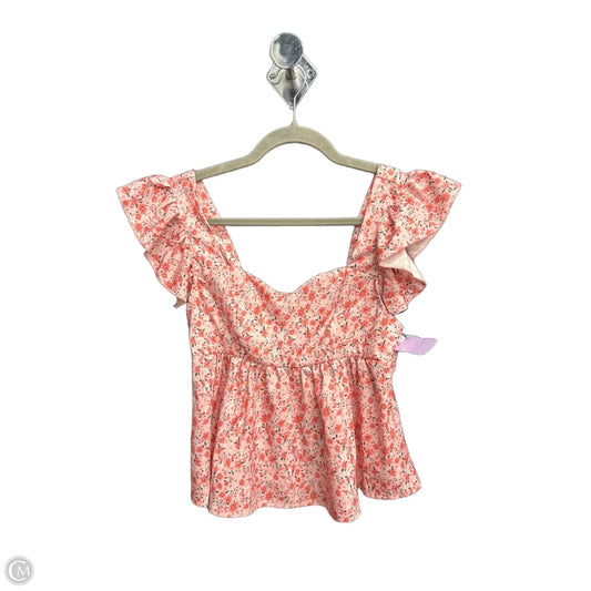 Top Sleeveless By Shein In Floral Print, Size: Xs