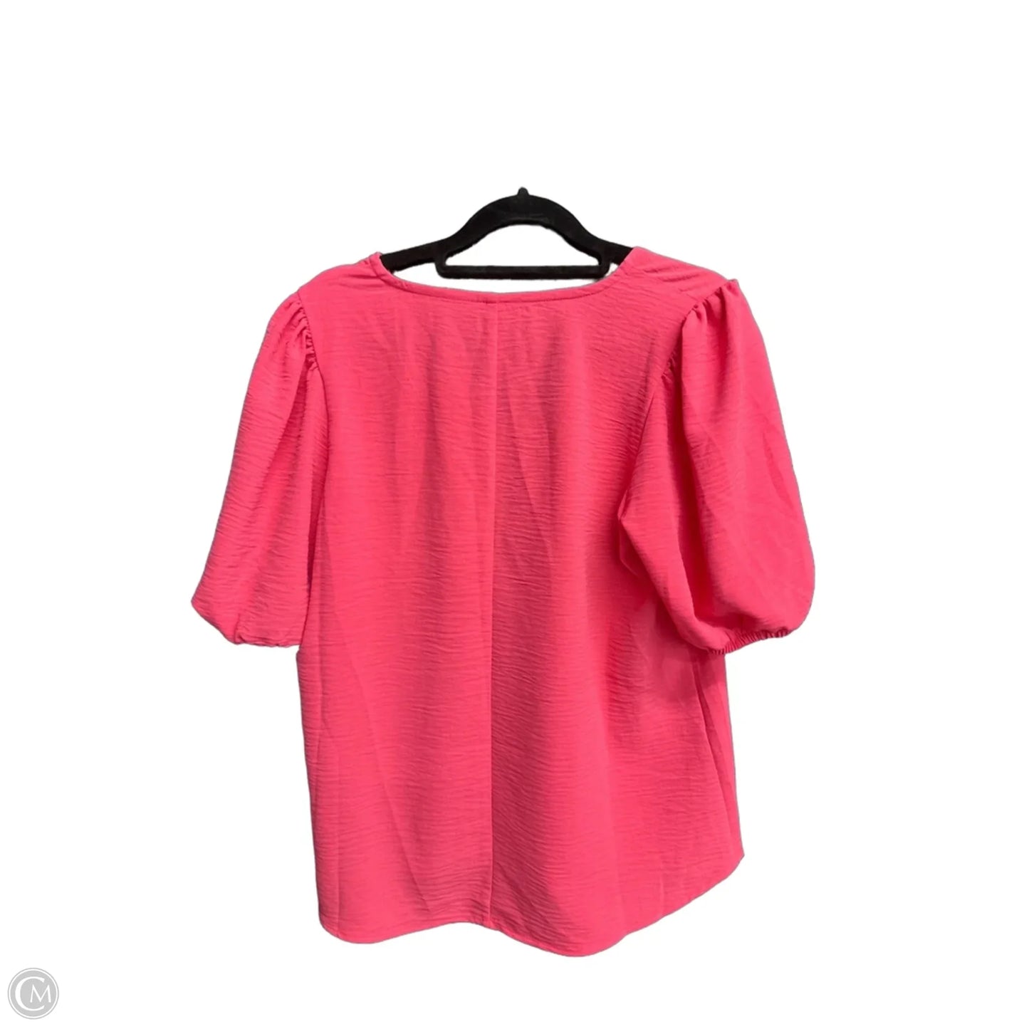 Top Short Sleeve By Zenana In Pink, Size: S