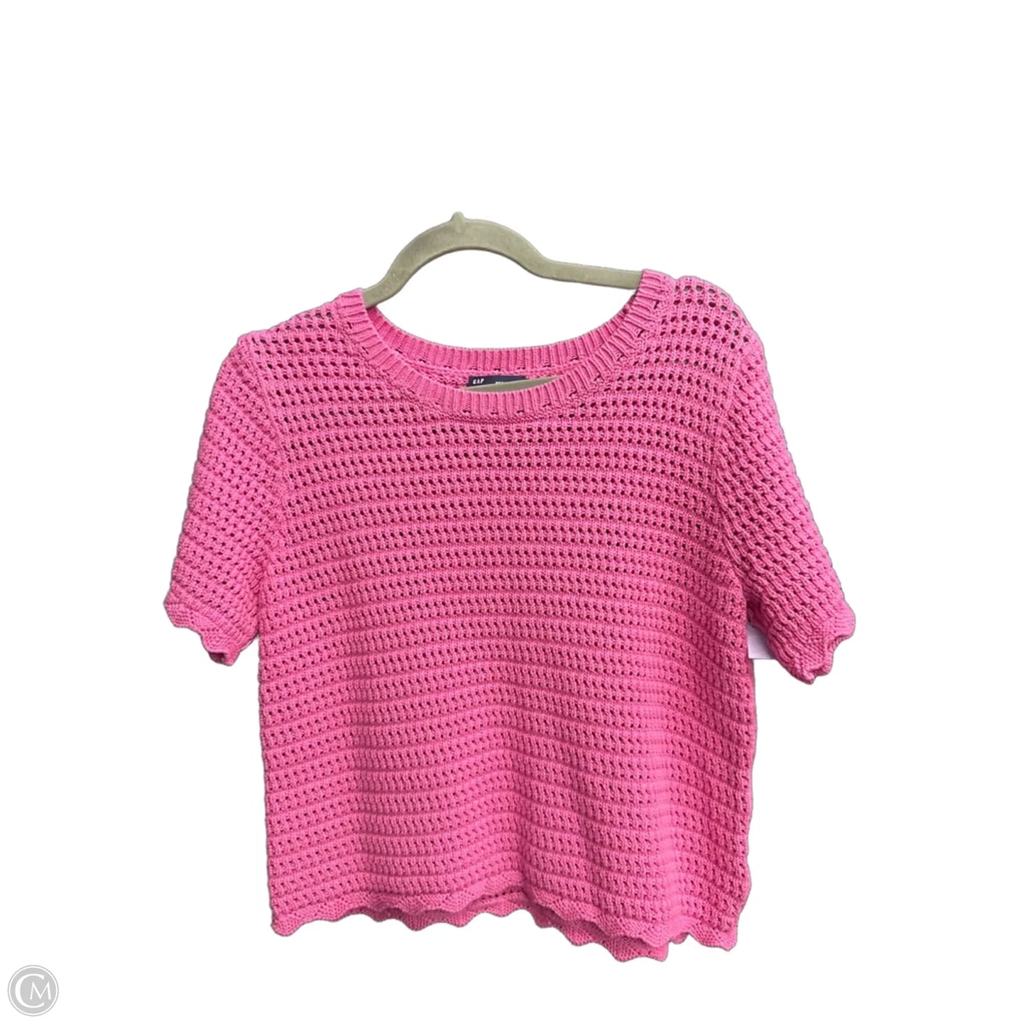 Top Short Sleeve By Gap In Pink, Size: M