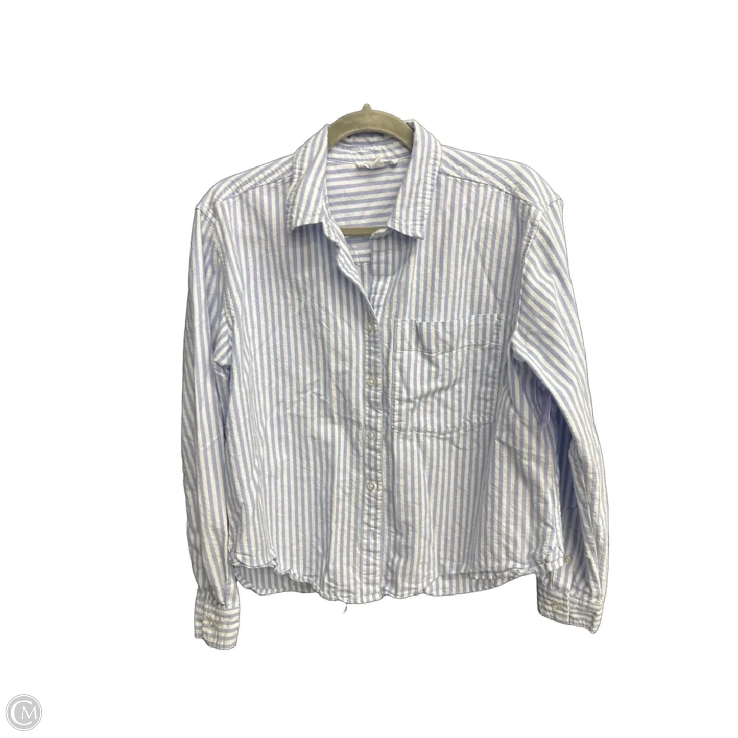 Top Long Sleeve By Beachlunchlounge In Striped Pattern, Size: M
