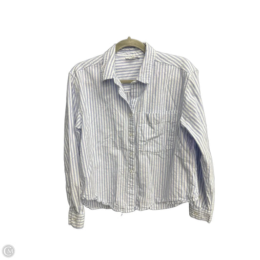 Top Long Sleeve By Beachlunchlounge In Striped Pattern, Size: M