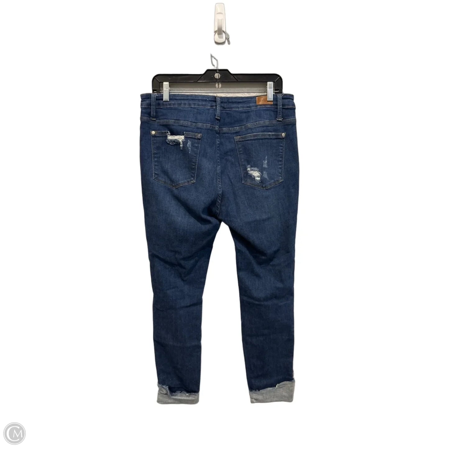 Jeans Straight By Judy Blue In Blue Denim, Size: 12
