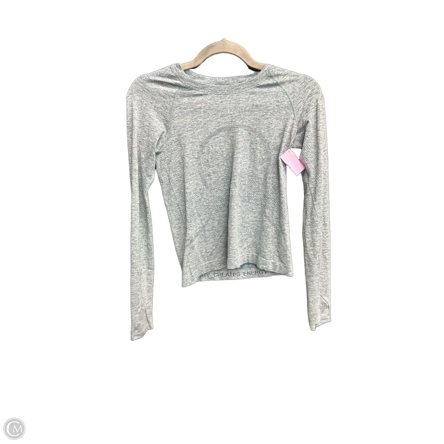 Athletic Top Long Sleeve Crewneck By Lululemon In Green, Size: S