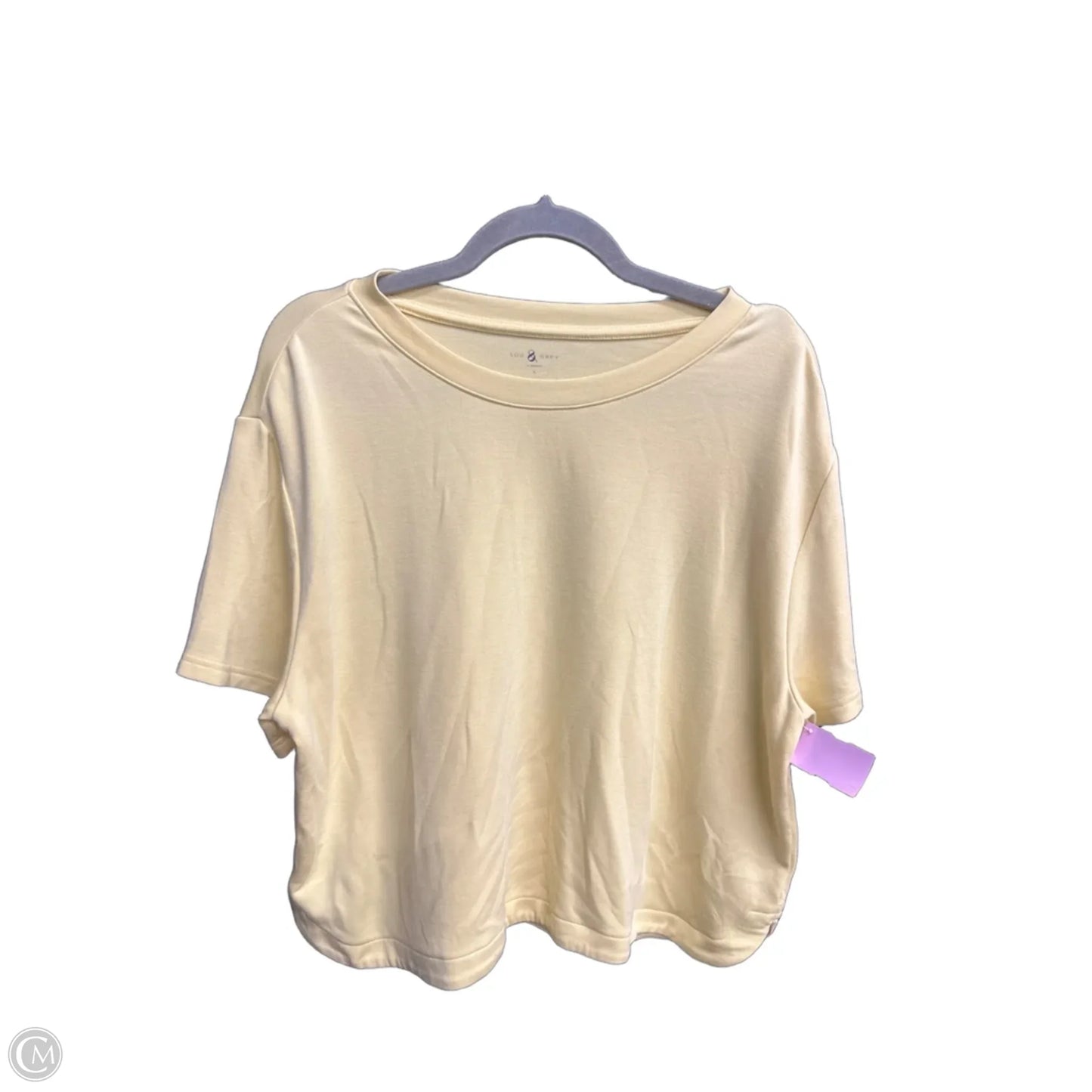 Top Short Sleeve By Lou And Grey In Yellow, Size: L