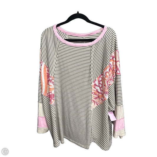 Top Long Sleeve By Shein In Multi-colored, Size: 4x