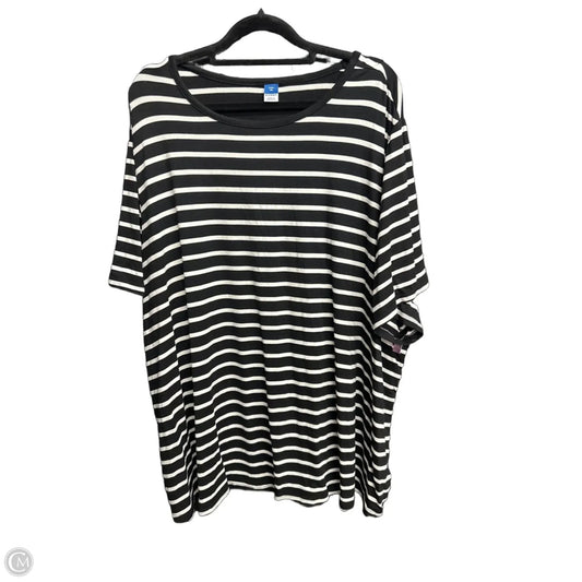 Top Short Sleeve By Old Navy In Striped Pattern, Size: 3x