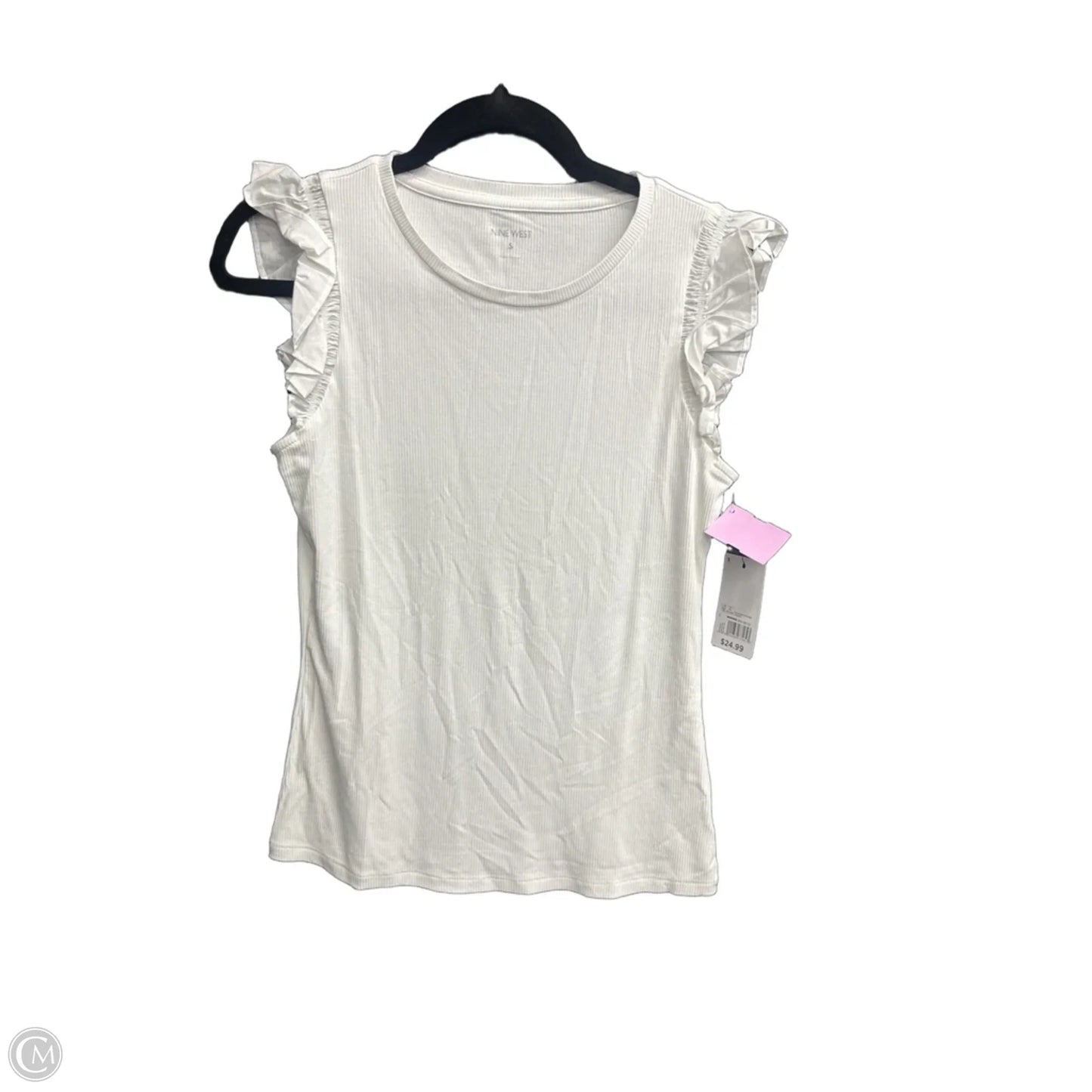 Top Sleeveless By Nine West In White, Size: S