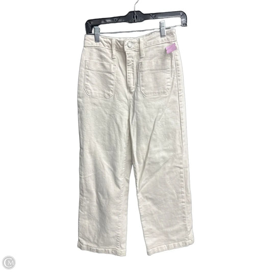 Jeans Wide Leg By Just Black In Cream, Size: 2
