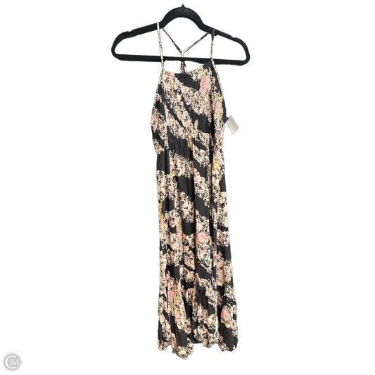 Dress Casual Maxi By Free People In Black & Pink, Size: S