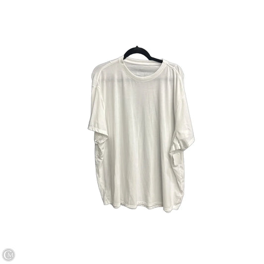 Athletic Top Short Sleeve By Nike In White, Size: Xxl