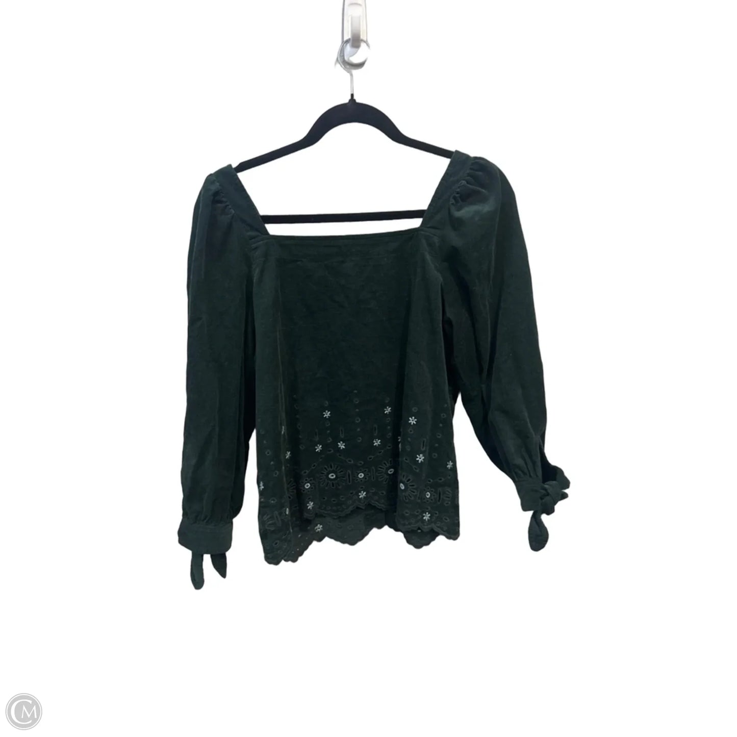 Top Long Sleeve By Madewell In Green, Size: Xs