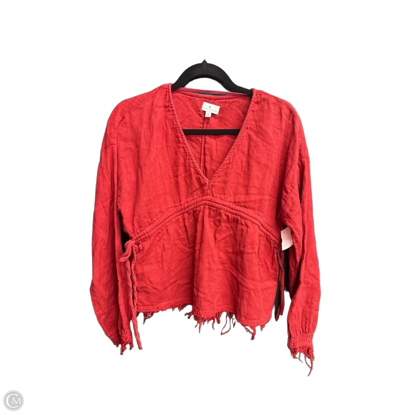 Top Long Sleeve By True Craft In Red, Size: M