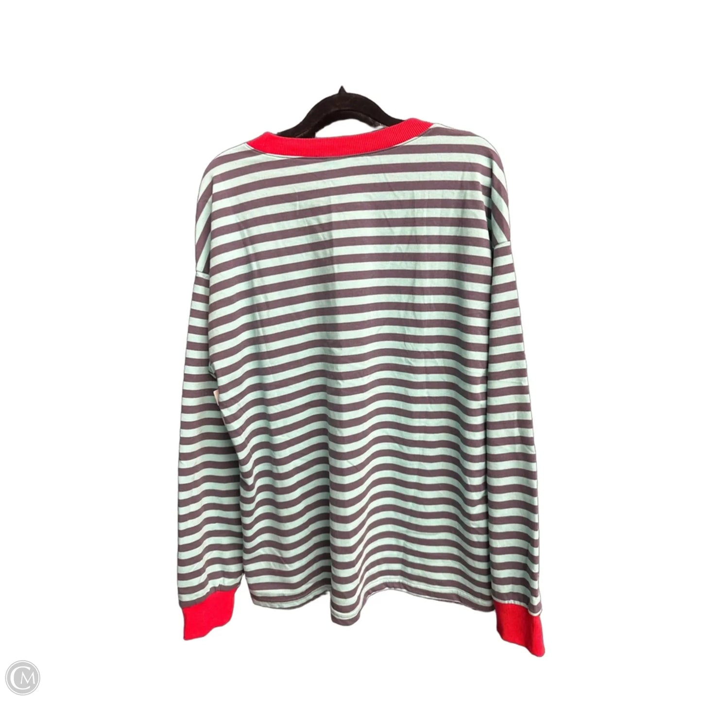 Top Long Sleeve By Clothes Mentor In Striped Pattern, Size: L