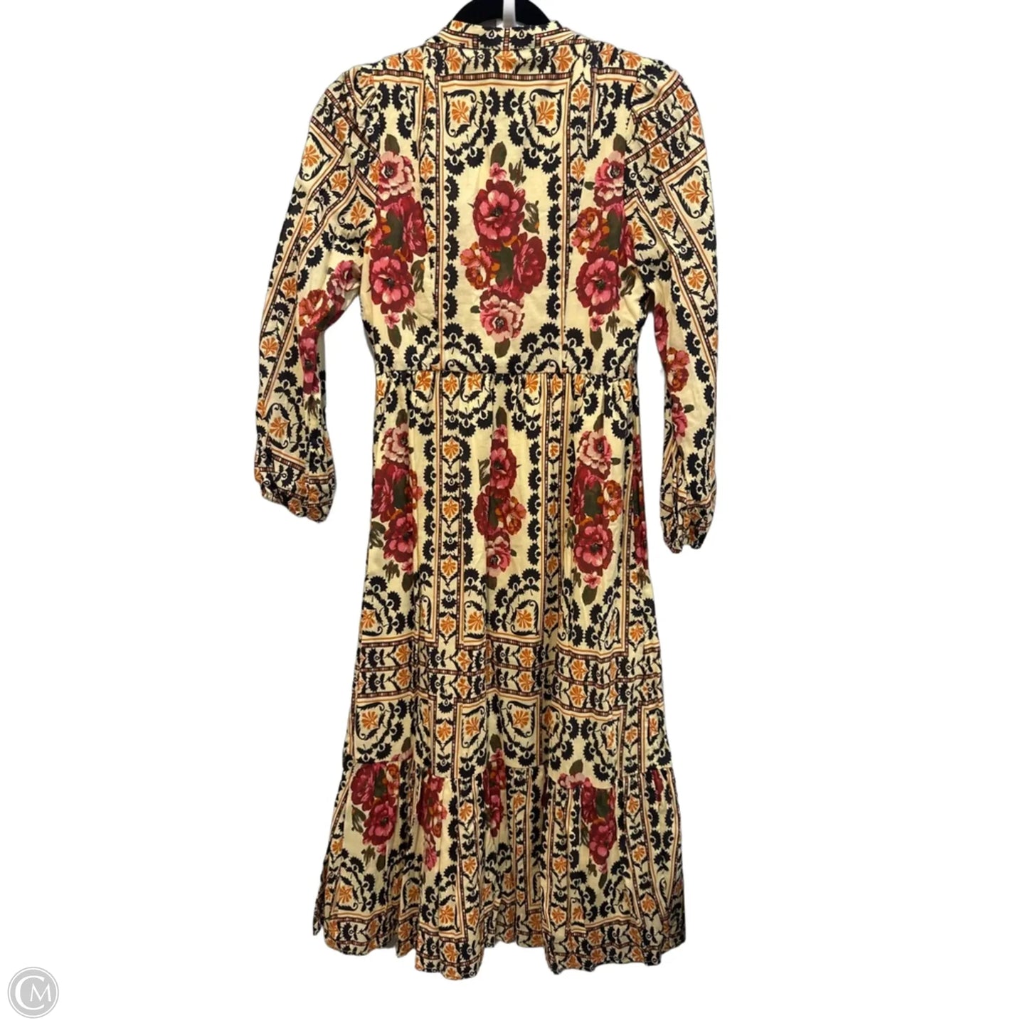Dress Casual Maxi By A Loves A In Black & Yellow, Size: Xs