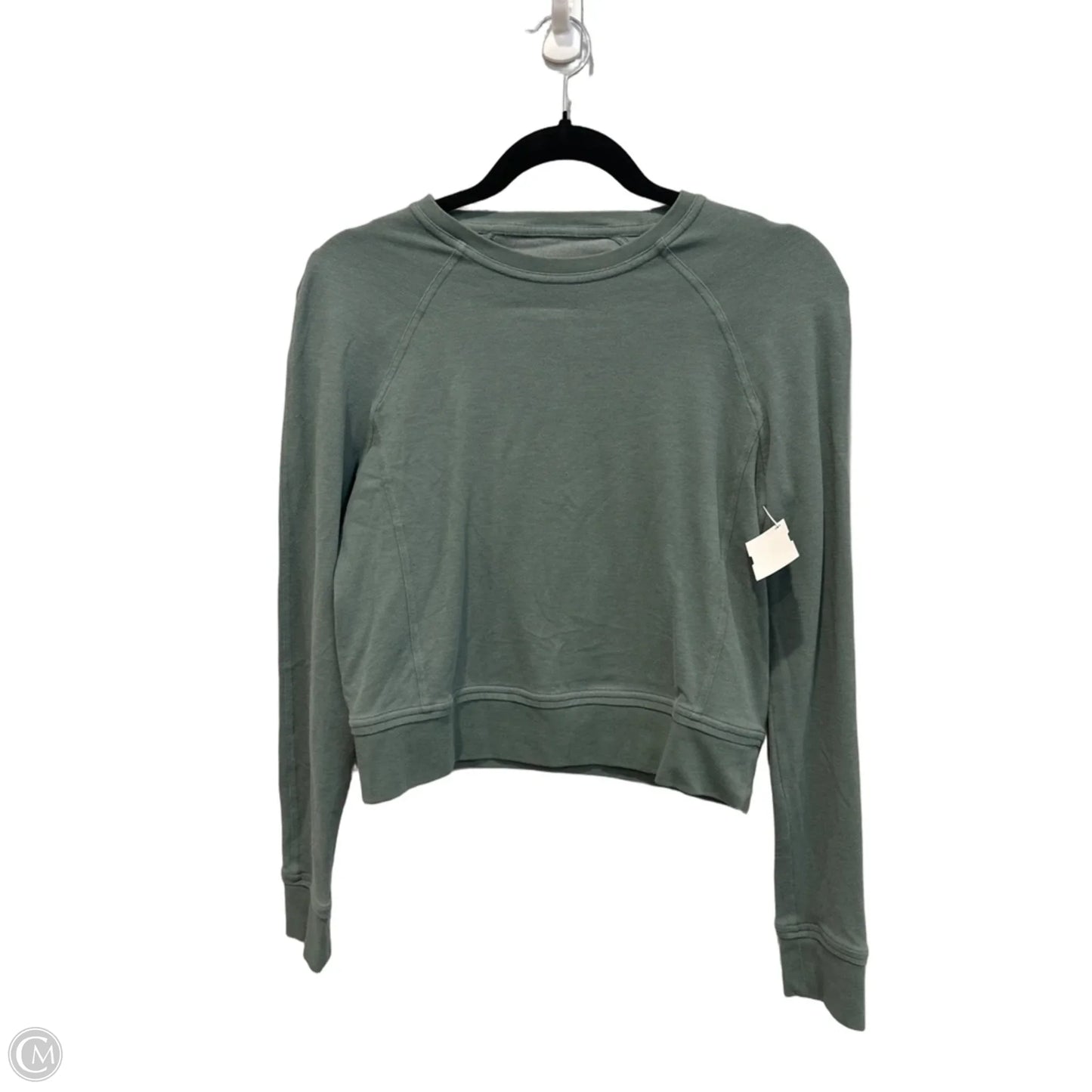 Athletic Top Long Sleeve Crewneck By Lululemon In Green, Size: S